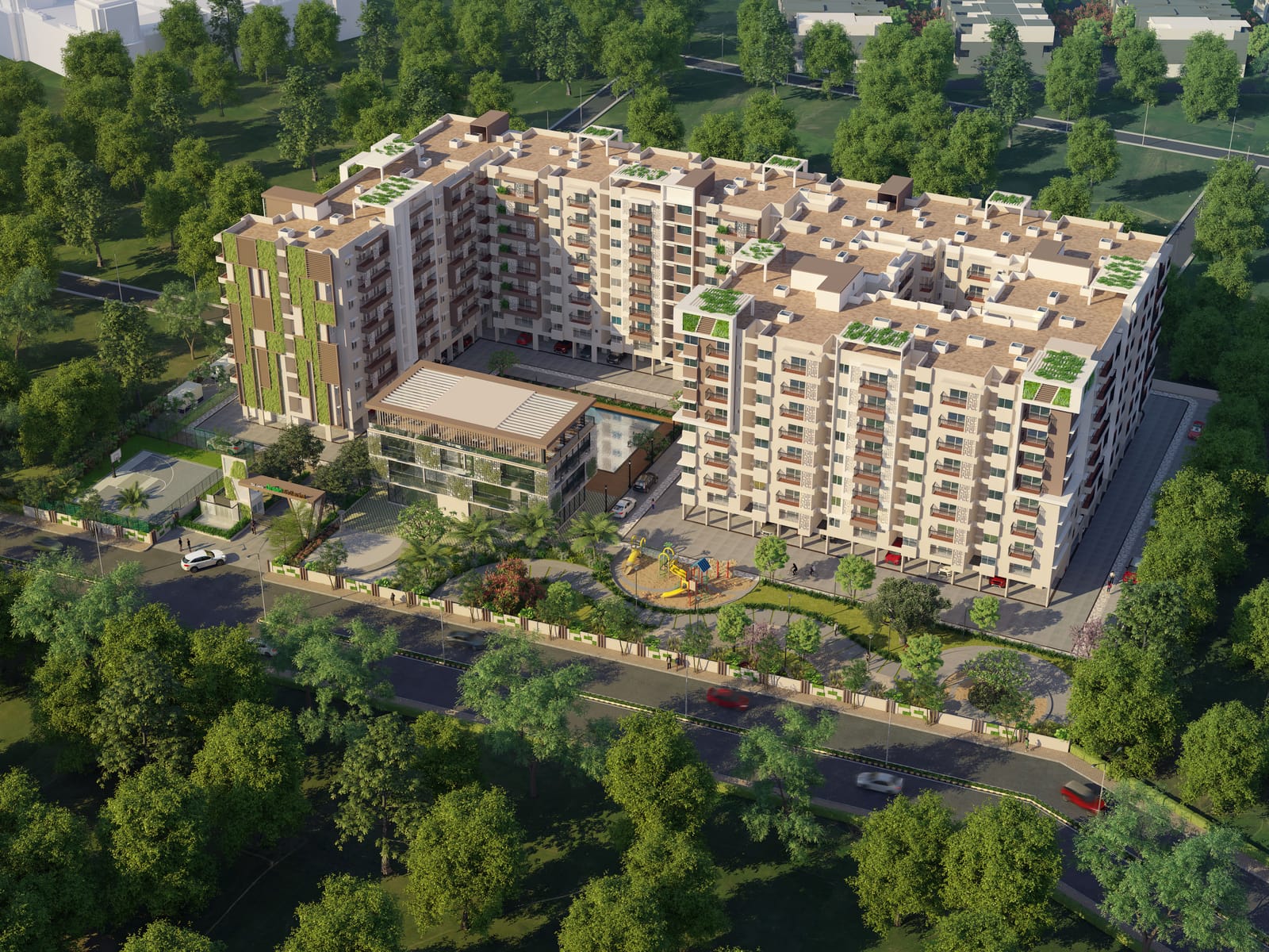 Green Boulevard aerial view - Premium apartments Sarjapur Road