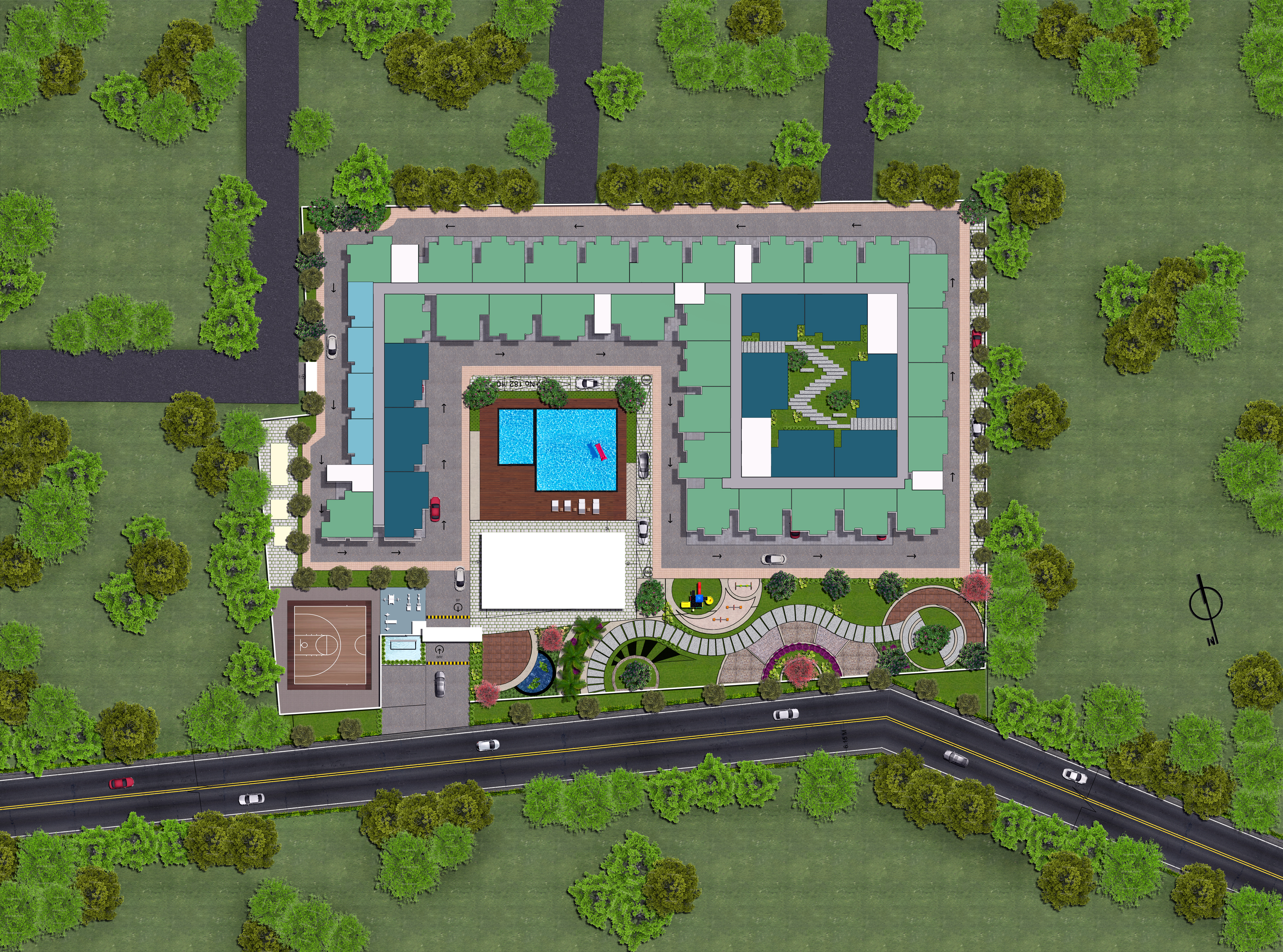 Green Boulevard master plan - Site layout Sarjapur Road