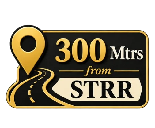 300 metres from STRR